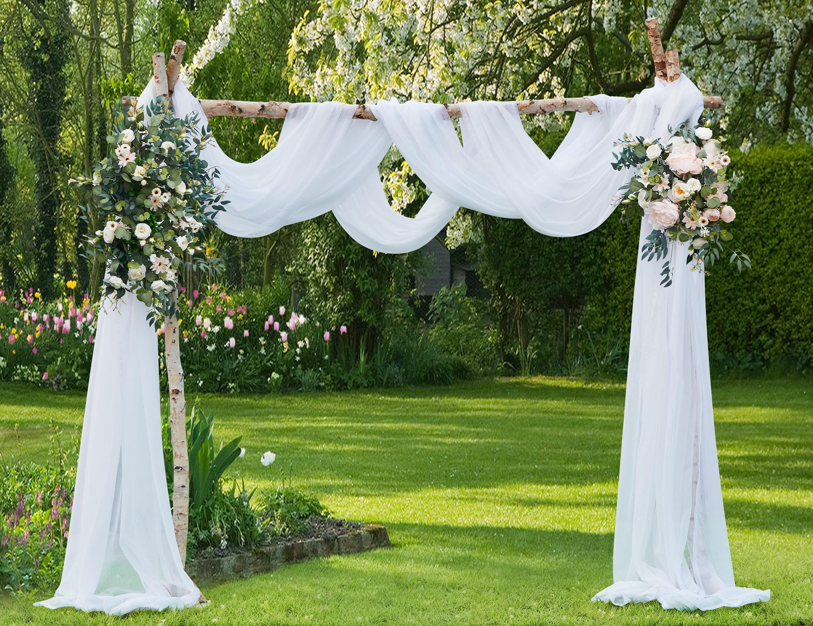 Pre-Hemmed Sheer Arch Drapes