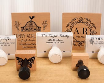 TIMBRO PERSONALIZZATO – Qualsiasi design, stampa UV, piccole o grandi dimensioni / timbro in gomma personalizzato con logo, libro, azienda o matrimonio