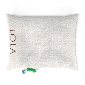 Personalized Dachshund Pet Bed: Soft Furry Cushion, Removable Cover