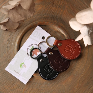 Motorcycle, car, leather keychain Honda, leather initial keychain personalized, customized leather keychain for her, men key fob, gift