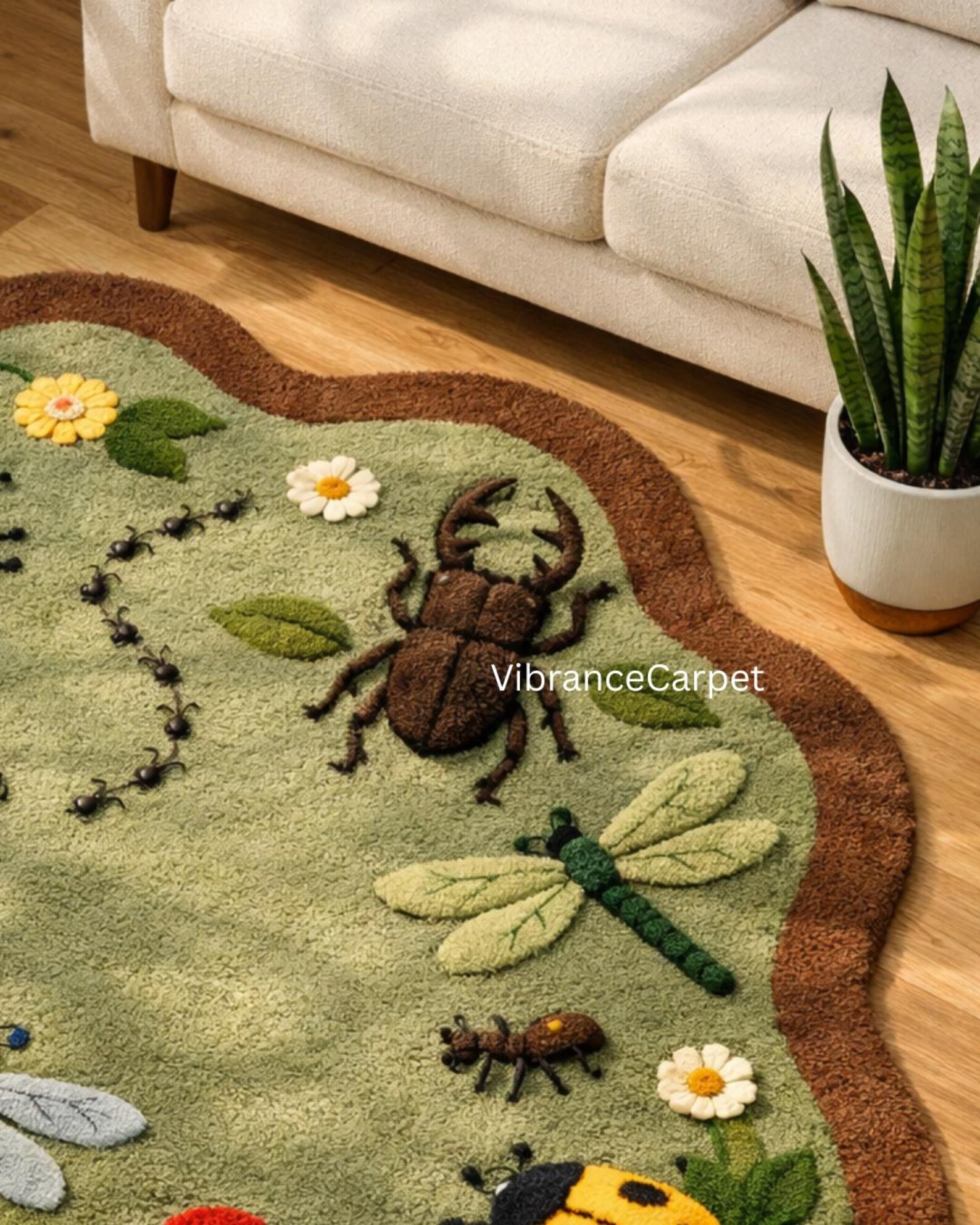 Educational Bug & Insect Rug – Hand-tufted Wool Kids Room Rug - Etsy