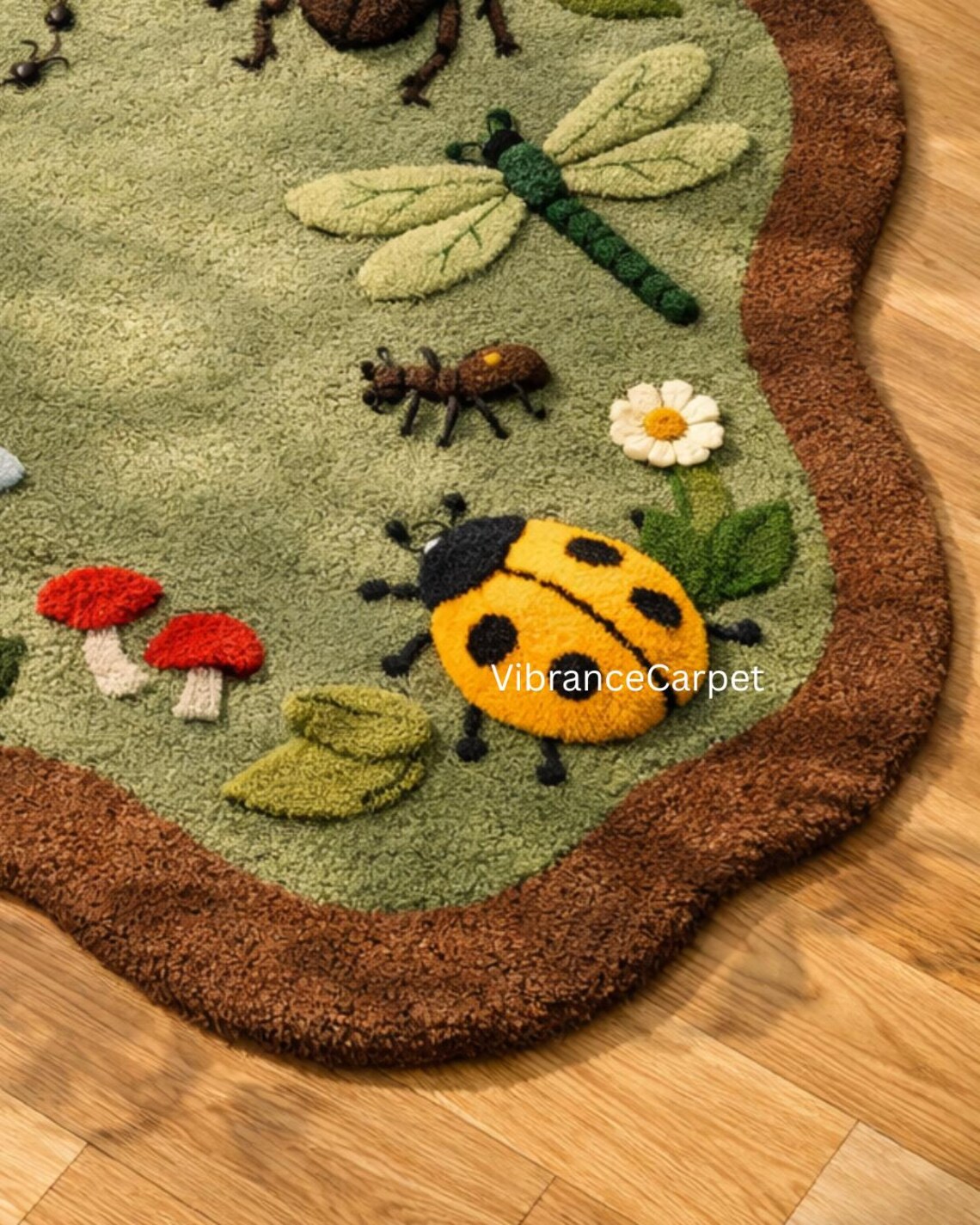 Educational Bug & Insect Rug – Hand-tufted Wool Kids Room Rug - Etsy