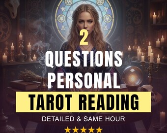 In der Tiefe persönliche Lesung (2 Fragen), detaillierte psychische Voraussagen: Tarot-Lesung zur gleichen Stunde
