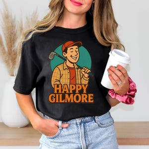 Happy Golfer Shirt – Funny Retro Golf Fan Tee – Comfort Colors Graphic Tee