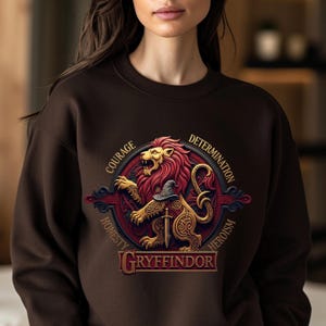 Special Edition Magic Academy Sweatshirt – Gryffindor-Inspired Design –  Cozy Unisex Pullover for Wizard & Witch Fans