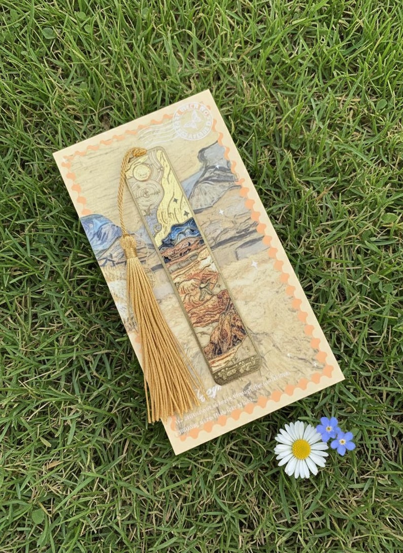 Marcapáginas de Monet y Van Gogh: Diseños elegantes en metal Sower
