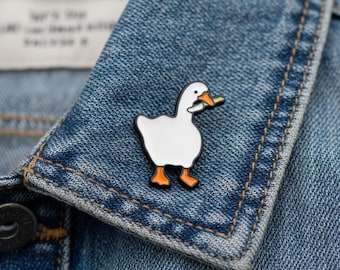 Insignia de ganso: divertido pin de ganso, regalo para amantes de los animales