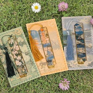 Marcapáginas de Monet y Van Gogh: Diseños elegantes en metal imagen 2
