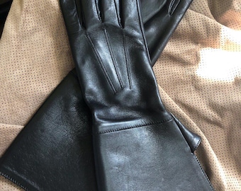 Men leather moto gloves, classic motorcycle riding unlined gloves, durable biker style gift for rider