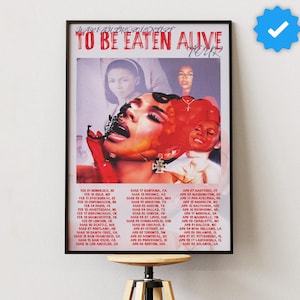 Mariah The Scientist - To Be Eaten Alive Tour Poster | Concert Poster | R&B Aesthetic Wall Art | Music Tour Print | Tour Merch Decor