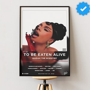 Mariah The Scientist Album Poster: To Be Eaten Alive - Matte Art Print