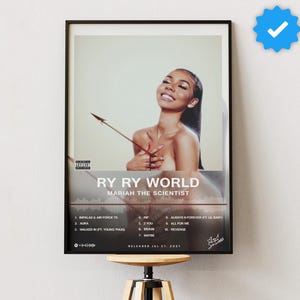 Mariah The Scientist - RY RY WORLD Album Poster: R&B Music Wall Art