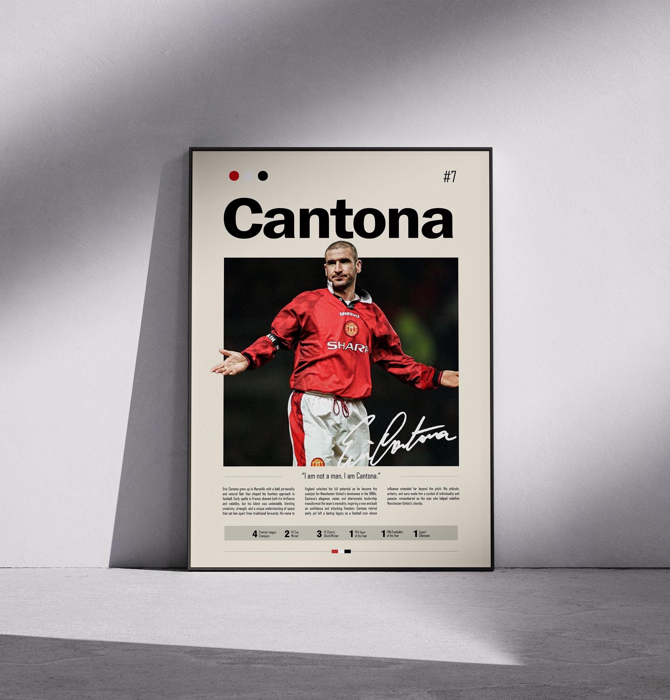 Eric Cantona Print - Etsy