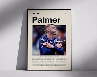 Cole Palmer Poster, Cole Palmer Fan gift, Man Cave Decor, Man Cave Poster, Football Wall Art, Sports Wall Decor, Sports Home Decor