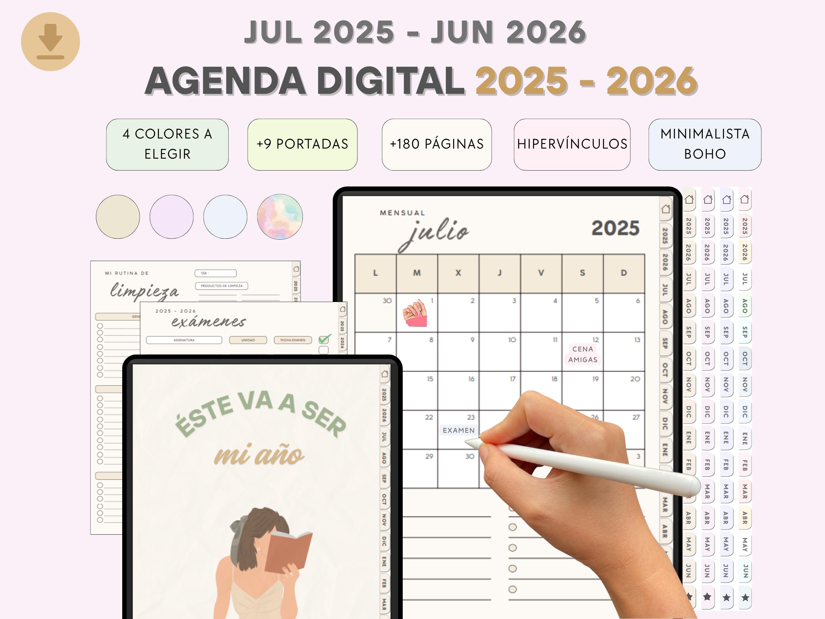 Holderzwu Diario Accademico 2024-2025 A5 Giorno Per Pagina, Agenda - Foto 8