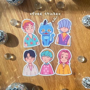 SAJA BOYS Stickers | Jinu, Mystery, Romance, Abby, Baby Saja | Kpop Demon Hunters
