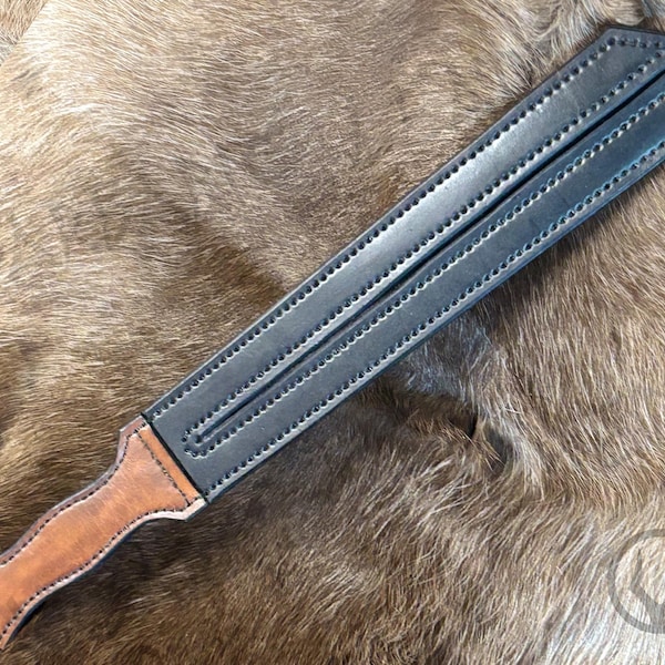 Twinfang | Handcrafted Leather Paddle | Barbaric Relics Collection
