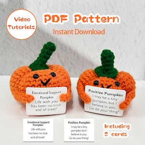 Crochet Pumpkins PDF Pattern & Video Tutorial,Halloween Pumpkin,DIY for Halloween,Fall Decor Amigurumi,Beginner Friendly,Instant Download