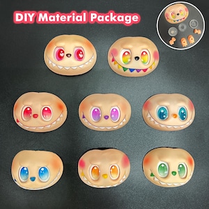 Labubu DIY Material Package,Labubu Parts,Labubu Accessories-Face/Hands/Feet,Labubu Diy Kits,Labubu Creative Decor,Labubu DIY Enthusiasts