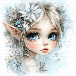 20 Magical Fairy Clipart Cute Girl Floral Whimsical Ephemera Watercolor JPG Fantasy Junk Journal Scrapbooking Card Making Digital Download