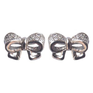 925 Sterling Silver Bow Stud Earrings | Dainty Ribbon Design | Cute Gift for Girls & Women | Lightweight Silver Jewelry | Everyday Studs
