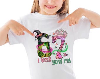 I Was Six Now I'm Seven Six Seven Wicked Comfort Colors Shirt, Character Birthday Girl Shirt , Funny 7th Birthday Tee Youth, Gift For Kids