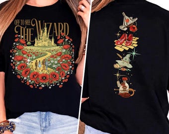 Retro Off to See the Wizard Shirt, Yellow Brick Road Shirt, Wizard of Oz Shirt, We're Off Wizard Tee, Wizard Witch Emerald City Tshirt
