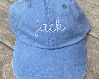 Personalized Baseball Cap Toddler Youth Baseball Hat Monogram Kids Personalized Baseball Cap Custom Embroidered Hat - boy girl birthday gift