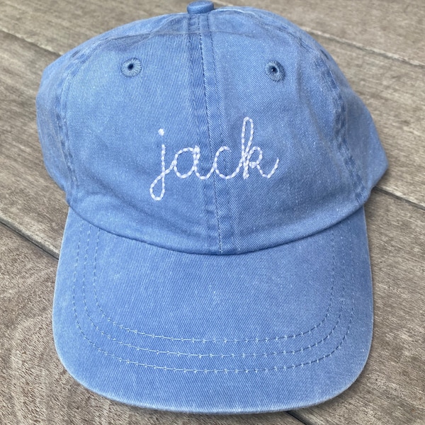 Personalized Baseball Cap Toddler Youth Baseball Hat Monogram Kids Personalized Baseball Cap Custom Embroidered Hat - boy girl birthday gift