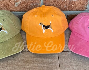 Personalized Baseball Cap Toddler Youth Kids hat boys girls - beagle dog - hunting dog hat