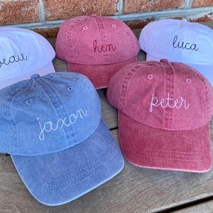 Personalized Baseball Cap Toddler Youth Baseball Hat Monogram Kids Personalized Baseball Cap Custom Embroidered Hat - boy girl birthday gift