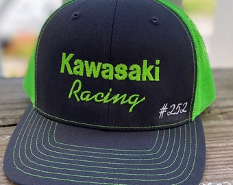 Kawasaki Racing ATV Dirt Bike Hat Cap 
