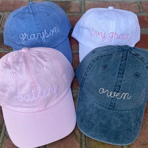 Personalized Baseball Cap Toddler Youth Baseball Hat Monogram Kids Personalized Baseball Cap Custom Embroidered Hat - boy girl birthday gift