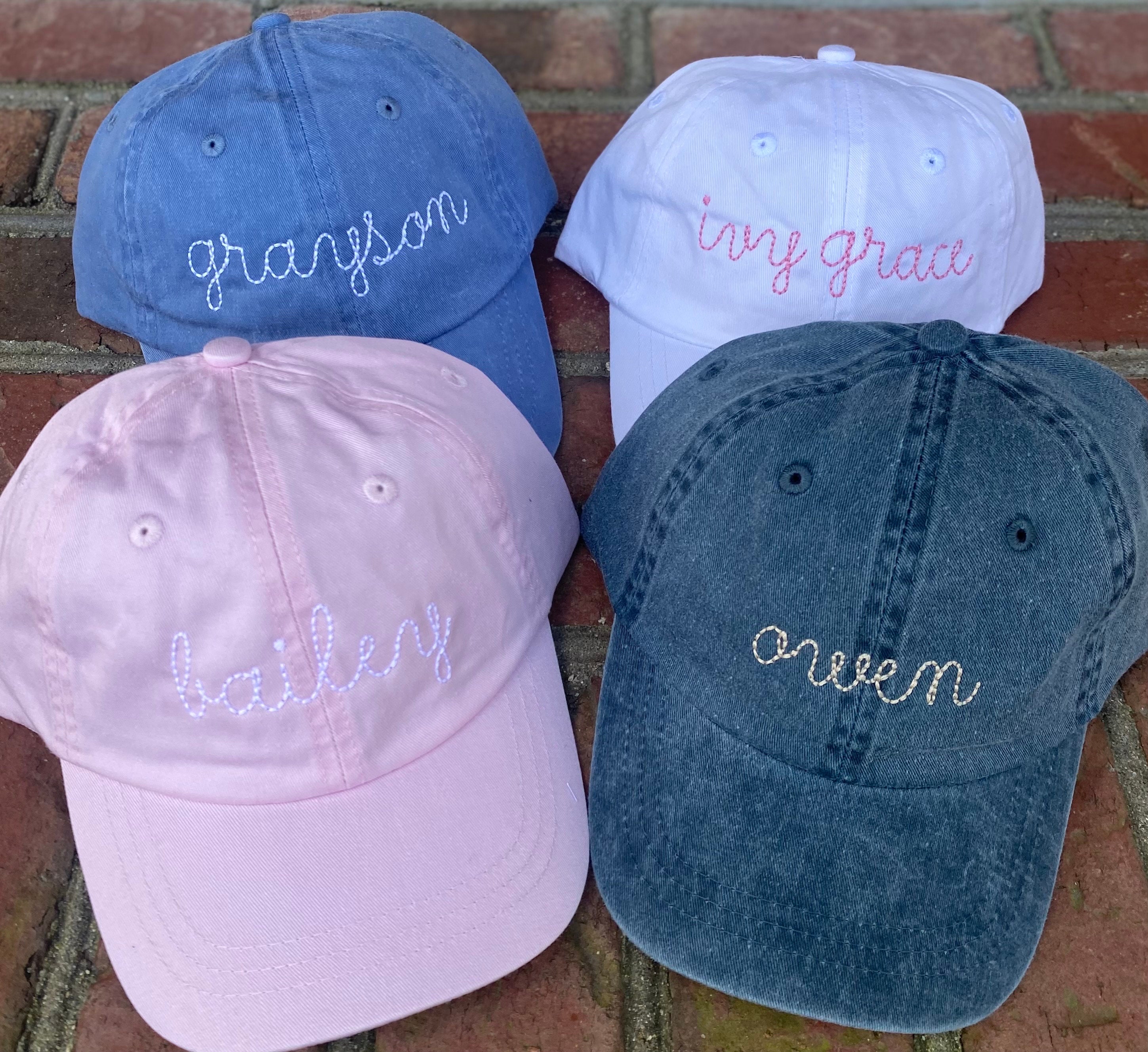 Personalized Baseball Cap Toddler Youth Baseball Hat Monogram Kids Personalized Baseball Cap Custom Embroidered Hat - boy girl birthday gift