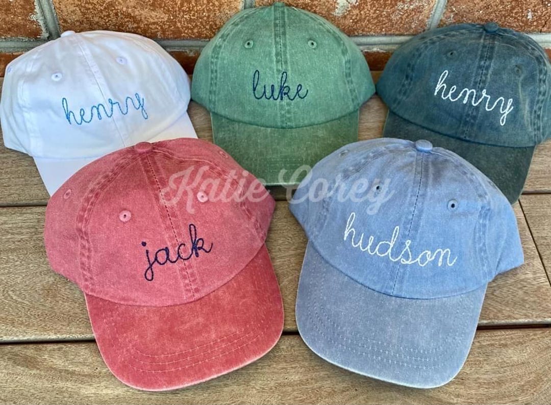 Personalized Baseball Cap Toddler Youth Baseball Hat Monogram Kids ...