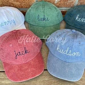 Personalized Baseball Cap Toddler Youth Baseball Hat Monogram Kids Personalized Baseball Cap Custom Embroidered Hat - boy girl birthday gift