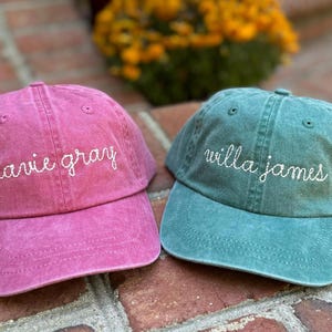 Personalized Baseball Cap Toddler Youth Baseball Hat Monogram Kids Personalized Baseball Cap Custom Embroidered Hat - boy girl birthday gift