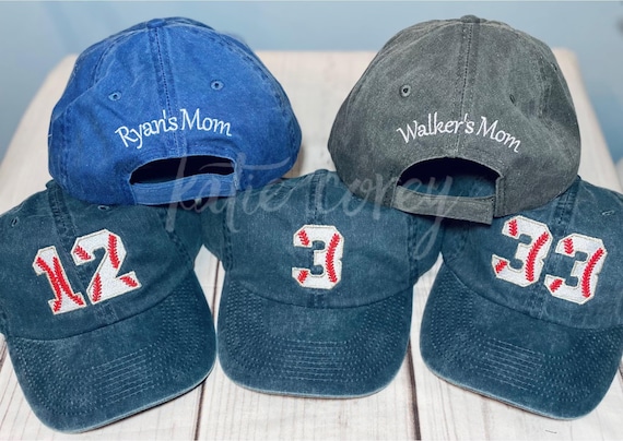 Custom Baseball Number Cap: Personalized Baseball Mom Hat