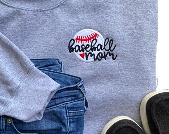 Baseball Mom crewneck sweatshirt - custom pullover