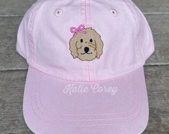 Personalized girl Baseball Cap Toddler Youth Kids hat Tractor, goldendoodle, Labrador, ballet, ballerina, sailboat, dog, flamingo mermaid