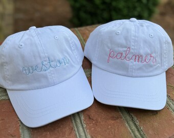 Personalized Baseball Cap Toddler Youth Baseball Hat Monogram Kids Personalized Baseball Cap Custom Embroidered Hat - boy girl birthday gift