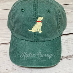 Personalized Baseball Cap Toddler Youth Kids hat Mallard duck, tractor, marlin, golf, baseball, Dinosaur, Labrador, sailboat birthday gift image 1