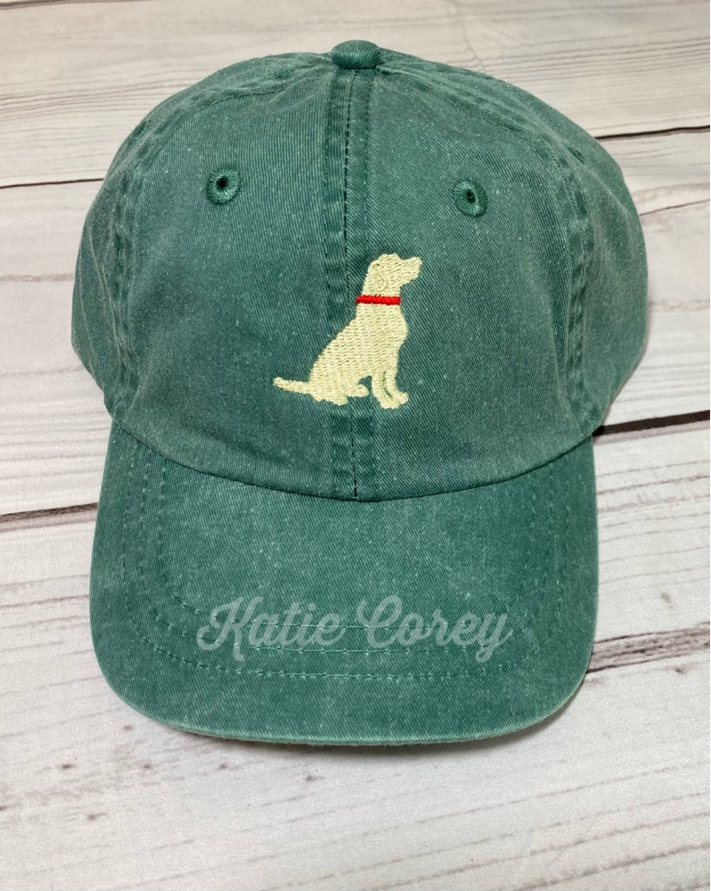 Personalized Baseball Cap Toddler Youth Kids hat Mallard duck, tractor, marlin, golf, baseball, Dinosaur, Labrador, sailboat birthday gift image 1