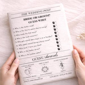 Dreifach gefaltetes Programm • Vorlage für ein dreifach gefaltetes Hochzeitsprogramm • Elegante und moderne Hochzeitsbroschüre mit Fotos • Sofort-Download • Bearbeitbar und druckbar Bild 13