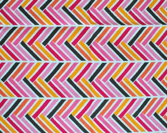 Violet Craft "Broken Herringbone" in pink from Madrona Road collection for Michael Miller Fabrics DC5580