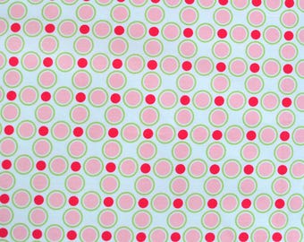 Meadowsweet "Meadow Dot" in pink by Sandi Henderson for Michael Miller Fabrics - SH4233 - RARE and OOP - 2+ yards left