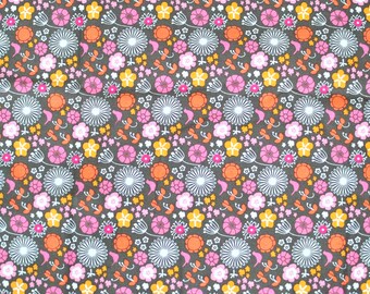 Violet Craft "Sweet Field" in Brown from Madrona Road collection for Michael Miller Fabrics DC5576