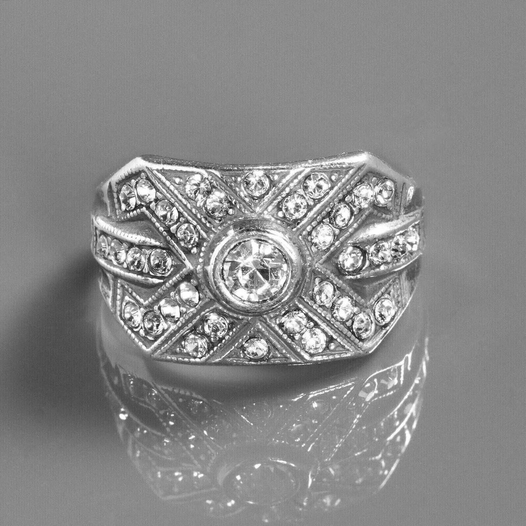 Art Deco Statement Ring Vintage Style Rings - Etsy