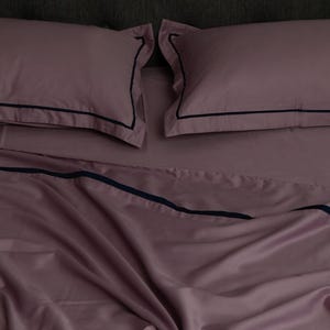 Ropa de cama de algodón a medida, juego de cama de satén con sábana ajustable, ropa de cama hecha a mano, tamaño queen y king, regalo para ella, dormitorio acogedor
