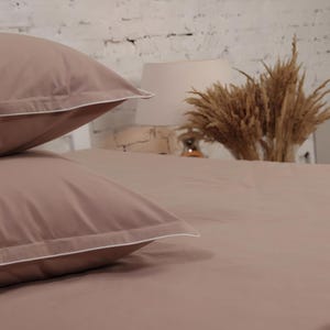 Juego de cama de algodón orgánico lavado, sábanas de algodón suave, funda nórdica bohemia, ropa de cama minimalista tamaño king, queen y twin, juego acogedor para dormitorio.